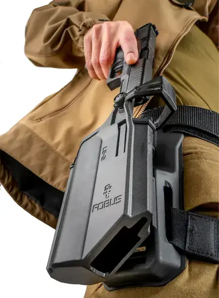 נרתיק ירך לגלוק19 עם פנס/כוונת לייזר גם ל17,45,19X LE2