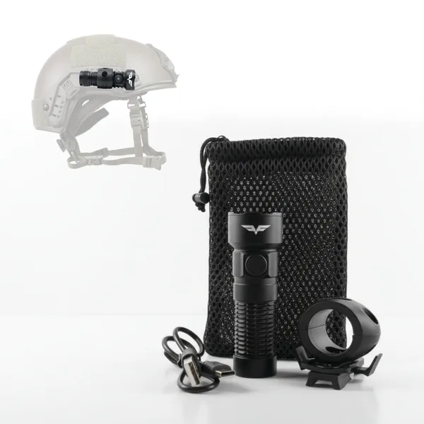 פנס צד לקסדה טקטית F7