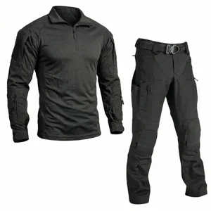 מדים טקטיים שחורים PIONEER